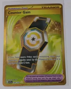 Counter Gain 249/191 Pokemon Surging Sparks Hyper Rare Gold Near Mint - Image 1