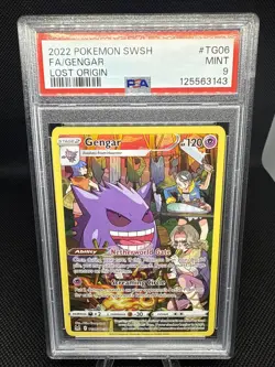 PSA 9 MINT Gengar #TG06 FA Lost Origin 2022 Pokemon Sword & Shield Lost Origin - Image 1