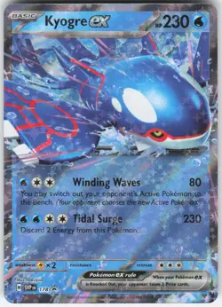 KYOGRE EX 178 HOLO PROMO SCARLET & VIOLET PROMO POKEMON NM - Image 1