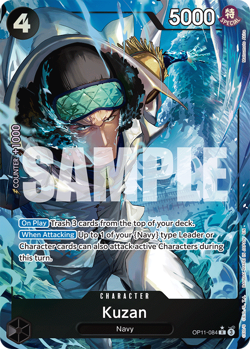 2025 one piece a fist of divine speed number OP11084 Kuzan alt art R - Image 2