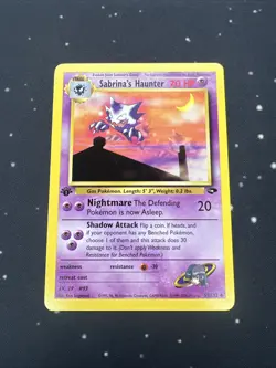 Pokemon Card - Sabrina's Haunter Gym Challenge 55/132 1st Edition Uncommon 1 - Image 1