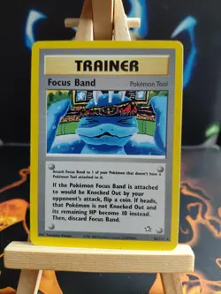 Focus Band 86/111 Pokemon Neo Genesis Unlimited Rare Card WOTC - Image 1
