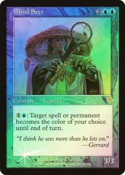 Magic The Gathering MTG BLIND SEER FOIL Invasion NM Near Mint - Image 1