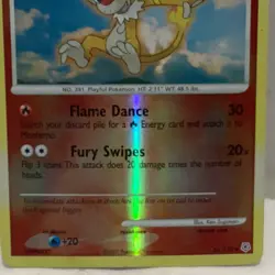 2007 Pokemon Stage 1 Monferno Lv 18 70hp #56/130 Reverse Holo - Image 3