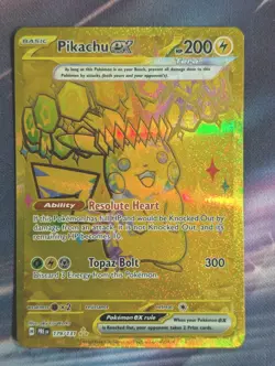 Prismatic Evolutions Pikachu EX Pokemon TCG Hyper Rare 179/131 NM - Image 1