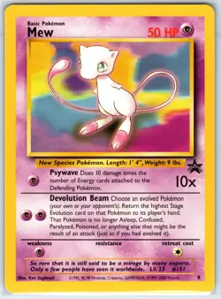 Mew 8 Promo WoTC Promo Pokemon Near Mint - Image 1