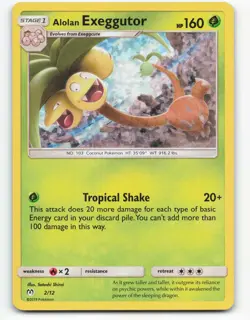 2019 Pokemon, McDonald's Promos, #2/12 Alolan Exeggutor, Holo Promo - Image 1