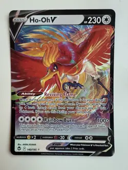 Pokemon TCG - Ho-Oh V 140/195 - Silver Tempest - Image 1