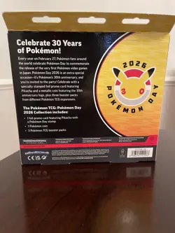Pokemon Day Collection Box 2026 30th Anniversary Special Pikachu Promo SEALED - Image 2