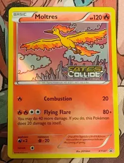 2014 Pokemon Moltres - Fates Collide XY127 Prerelease Promo - NM - Image 1