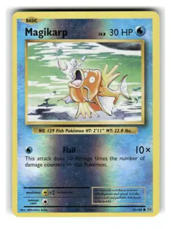 Magikarp 33/108 Common Evolutions Pokemon Reverse Holo Lightly Played - Image 1