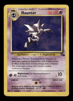 Pokemon TCG Fossil Haunter 21/62 - Image 1