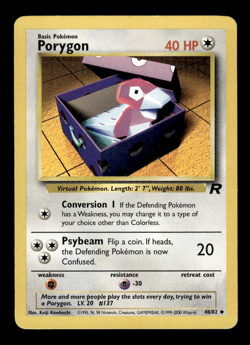 Pokemon TCG Team Rocket Porygon 48/82 - Image 1