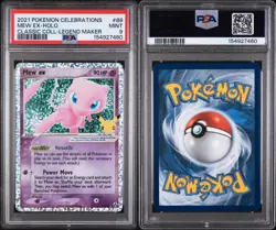 2021 POKEMON CELEBRATIONS CLASSIC COLLECTION #88 MEW EX-HOLO PSA 9 MINT - Image 3