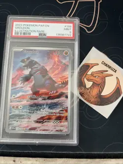 Pokemon TCG Groudon Illustration Rare Paradox Rift 199/182 - Image 1