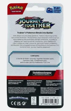 Pokemon Scarlet & Violet Journey Together 1-Booster Pack Sealed - Promo Yanma - Image 2