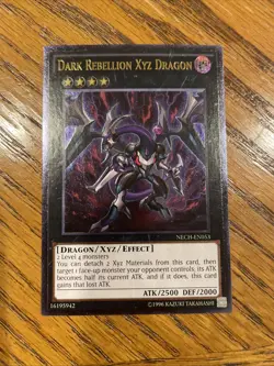 Yugioh! Dark Rebellion Xyz Dragon - NECH-EN053 - Ultimate Rare - NM - Image 1