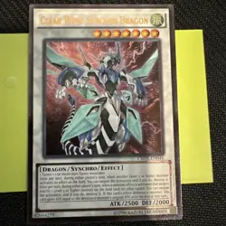 Yugioh Clear Wing Synchro Dragon CROS-EN046 Ultimate Rare Unlimited NM/M - Image 3