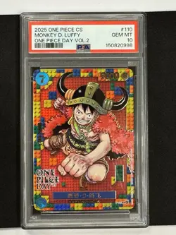 2025 ONE PIECE SIMPLIFIED CHINESE ONE PIECE DAY VOL.2 MONKEY D. LUFFY PSA 10 - Image 1