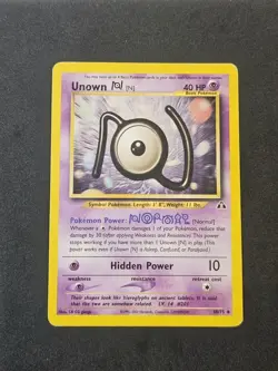 Unown [N] 50/75 Non Holo Neo Discovery - Pokemon Card - HP - Image 1