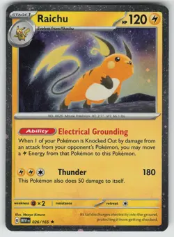 Raichu (Cosmos Holo) Holo Rare Miscellaneous Cards & Products 026/165 NM - Image 1