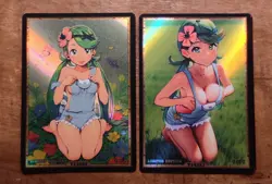 MALLOW Waifu Anime Card LIMITED 1/1 Custom TCG Holo ACG #T14253 Lot of 2 🔥 - Image 1
