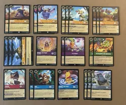 Disney Lorcana TCG Winnie the Pooh 25 Card Theme LOT Mixed Sets - Image 1