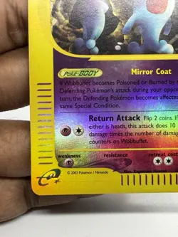 Pokemon TCG 2003 - Wobbuffet Skyridge 45/144 - Rare Reverse Holo Card LP/NM - Image 4