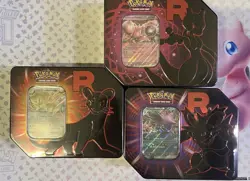 Pokemon TCG: Team Rocket Tins Sealed- Full Art set - Destined Rivals - S&V - Image 1