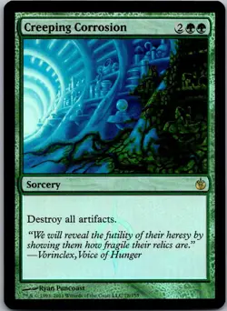 Creeping Corrosion Foil R Mirrodin Besieged 78 LP - Image 1