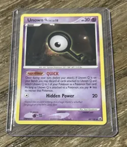 2008 Pokemon Unown [Q] 49/100 Lv.15 HP30 TCG NM+ Condition - Image 1
