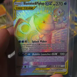 The Pokemon Company Pokemon TCG Blastoise & Piplup GX 253/236 TAG TEAM FA - Image 1