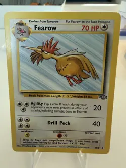 Pokemon TCG FEAROW 36/64 Jungle 70 Uncommon Regular Unlimited English 1999 - LP - Image 1