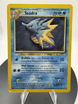 Pokemon TCG Seadra 48/111 Neo Genesis Uncommon Regular Unlimited English 70HP - Image 1