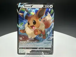 Eevee V 108/159 Holo V Rare Crown Zenith Pokemon LP - Image 1