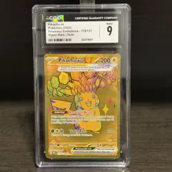 Pikachu ex Pokemon (2025) Prismatic Evolutions 179/131 Hyper Rare Holo CGC 9 M - Image 1