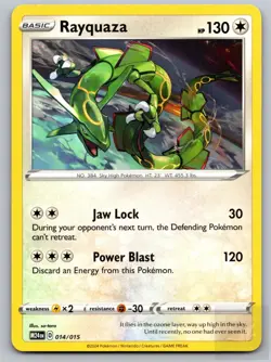 Rayquaza 014/015 Promo McDonald's Promos 2024 Pokemon Near Mint - Image 1