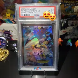 🔥 2015 Pokemon XY Team Aqua’s Kyogre EX – Double Crisis – PSA 8 🔥 - Image 1