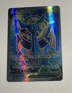 Pokemon 2020 TCG Dhelmise V 187/202 Full Art Ultra Rare Holo Pokemon Card - Image 1