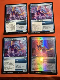 Encouraging Aviator- Mtg: Secrets of Strixhaven (SOS) -C 0041 (x4) *1 Foil - Image 1