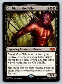 Ob Nixilis, the Fallen 192 Commander: Tarkir: Dragonstorm Magic The Gathering NM - Image 1