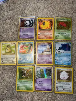 🔥 Pokemon TCG Vintage Damaged Lot Of 10 Cards Slowking Politoed Latios Treecko - Image 1
