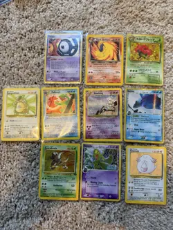 🔥 Pokemon TCG Vintage Damaged Lot Of 10 Cards Slowking Politoed Latios Treecko - Image 3