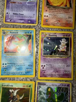 🔥 Pokemon TCG Vintage Damaged Lot Of 10 Cards Slowking Politoed Latios Treecko - Image 5