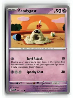 Pokemon: SV06: Twilight Masquerade Sandygast #091/167 Common .P2N - Image 1