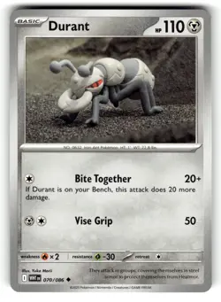 Pokemon: SV: White Flare Durant #070/086 Uncommon,Regular .P2N - Image 1