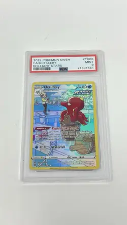 Pokemon TCG Octillery - TG03/TG30 - Brilliant Stars Trainer Gallery - PSA 9 - Image 1