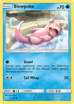 Slowpoke 42/214 C Unbroken Bonds Pokemon NM/M - Image 1