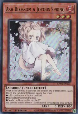 *** ASH BLOSSOM & JOYOUS SPRING *** ULTRA RARE DUDE-EN003 (NM) YUGIOH! - Image 1