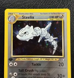 Steelix 15/111 Holo Rare 1st Edition Neo Genesis Pokemon TCG With Swirl🌀MP - Image 4